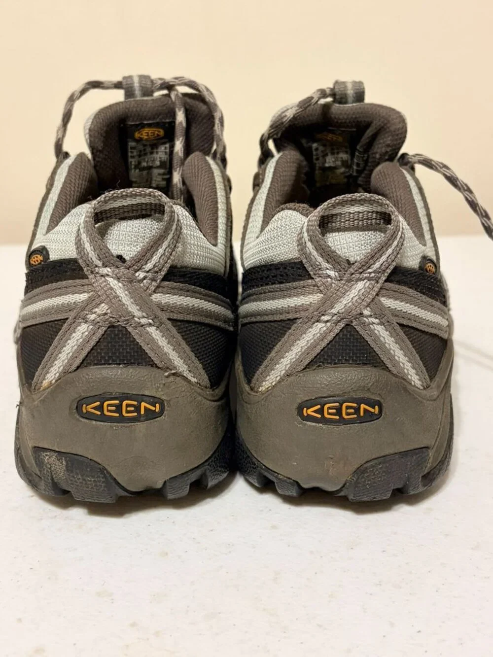 Keen Keen Utility Flint Low Steel Toe Work Shoes Drizzle/Surf Spray Gray Sz 7.5